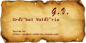 Grébel Valéria névjegykártya