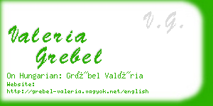 valeria grebel business card